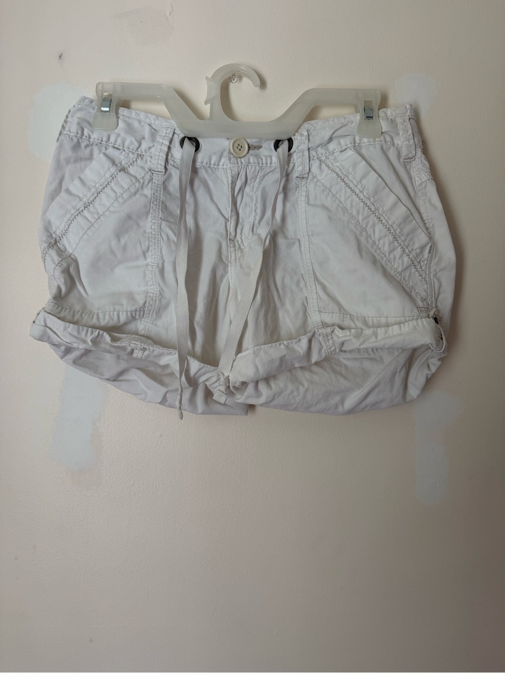 UNIONBAY White Cotton Drawstring Shorts